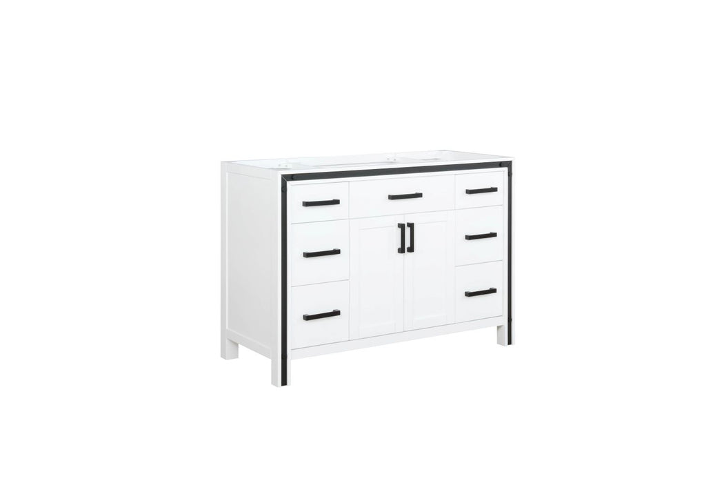 Lexora Ziva 48" White Vanity Cabinet Only LZV352248SA00000