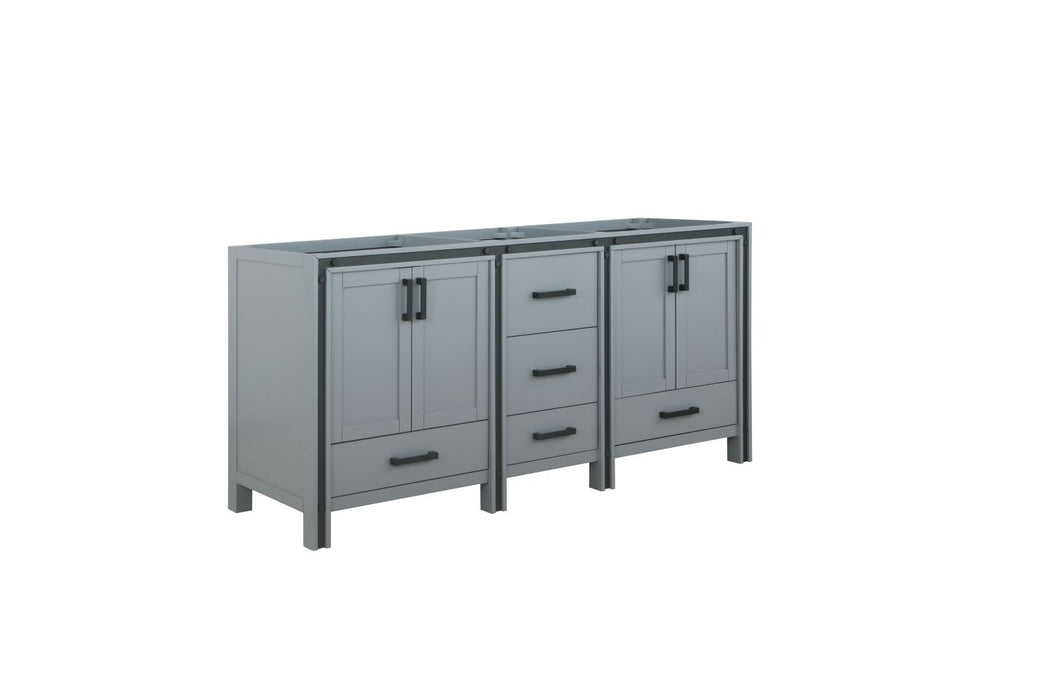 Lexora Ziva 72" Dark Grey Vanity Cabinet Only LZV352272SB00000