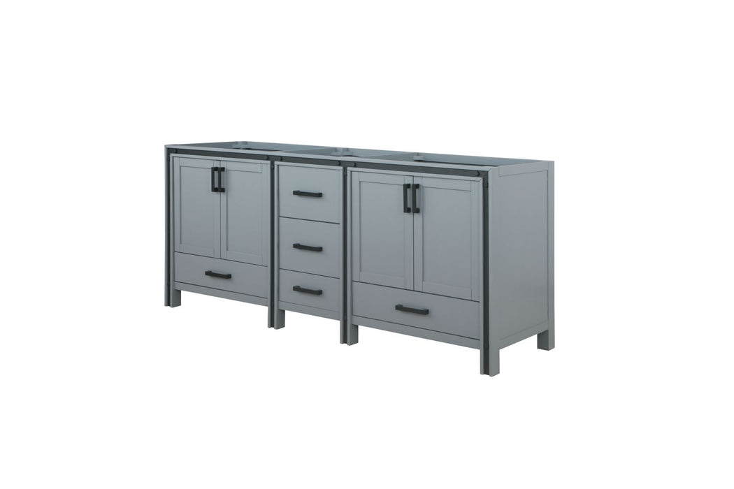 Lexora Ziva 80" Dark Grey Vanity Cabinet Only LZV352280SB00000