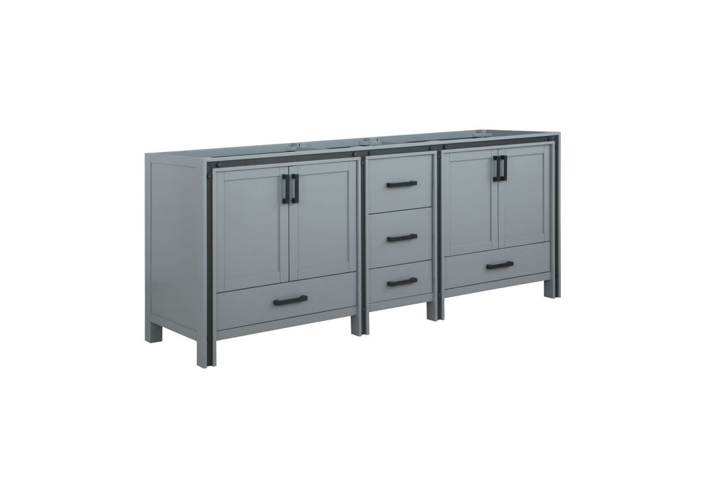 Lexora Ziva 84" Dark Grey Vanity Cabinet Only LZV352284SB00000