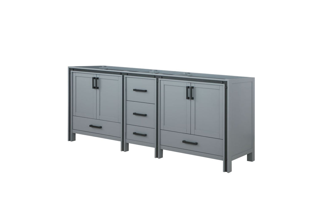 Lexora Ziva 84" Dark Grey Vanity Cabinet Only LZV352284SB00000