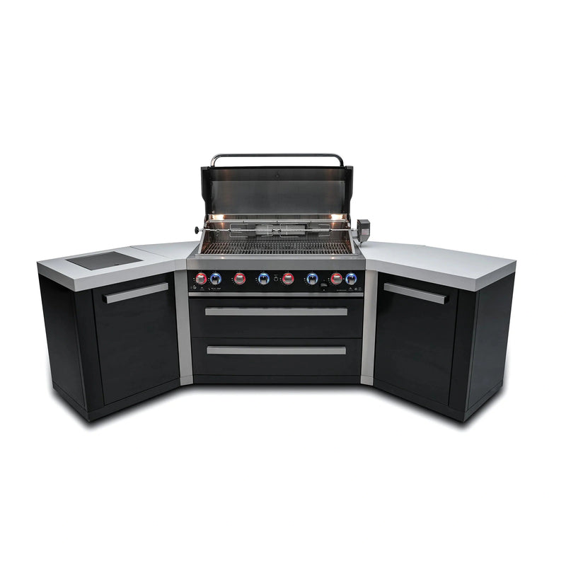 Mont Alpi 805 Black Stainless Steel Island With 45Degree Corners MA