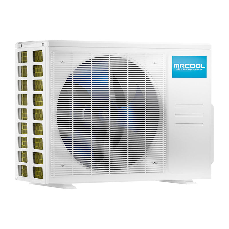 MRCOOL DIY 4th Generation Mini Split 18K BTU 2 Zone Ductless Air Conditioner With Heat Pump With 16 and 50 Ft Install Kit 
