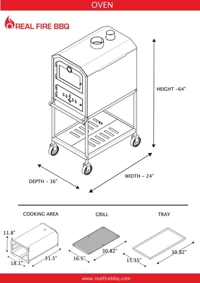 Nuke Wood Fired Outdoor Oven - OVEN6002