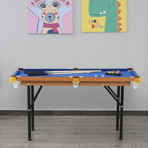 Playful Portable Folding Billiards Table Game Pool Table for Kids Adults