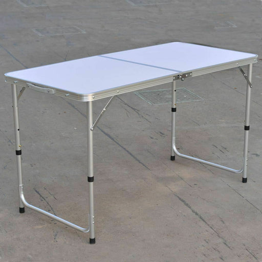 Portable Indoor Outdoor Aluminum Folding Table 4' Picnic Party Events