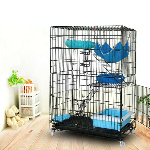 Folding Collapsible Pet Cat Wire Cage Indoor Outdoor Playpen