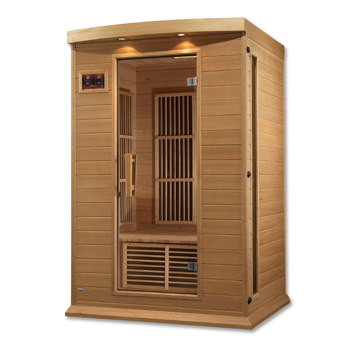 Premium Dynamic Infrared Maxxus 2 - Person Indoor FAR Infrared Sauna in Hemlock Bluetooth Compatible - MX-K206-01