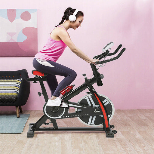 Exercise Stationary Bike Black Bicycle Cycling Fitness