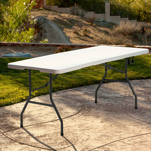 Premium Folding Camping Table 6 Foot White Table