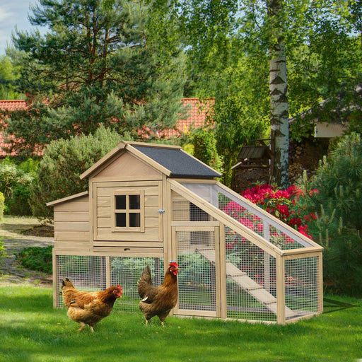 Premium Large Wooden Outdoor Backyard Chicken Coop