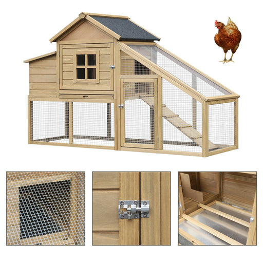 Premium Large Wooden Outdoor Backyard Chicken Coop