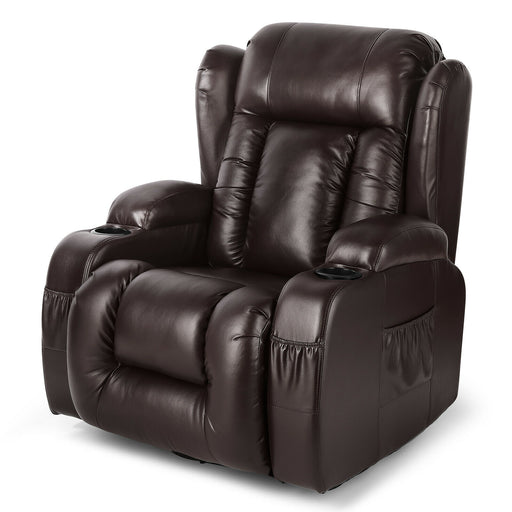 Premium Leather Massage Recliner Chair Heated Shiatsu