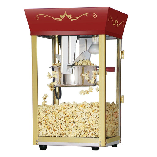 Premium Popcorn Popper Machine Red Antique Home Small Maker, 8 Oz