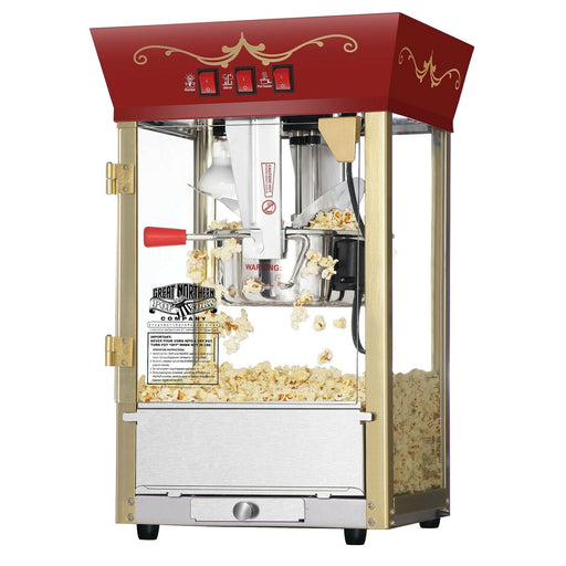 Premium Popcorn Popper Machine Red Antique Home Small Maker, 8 Oz