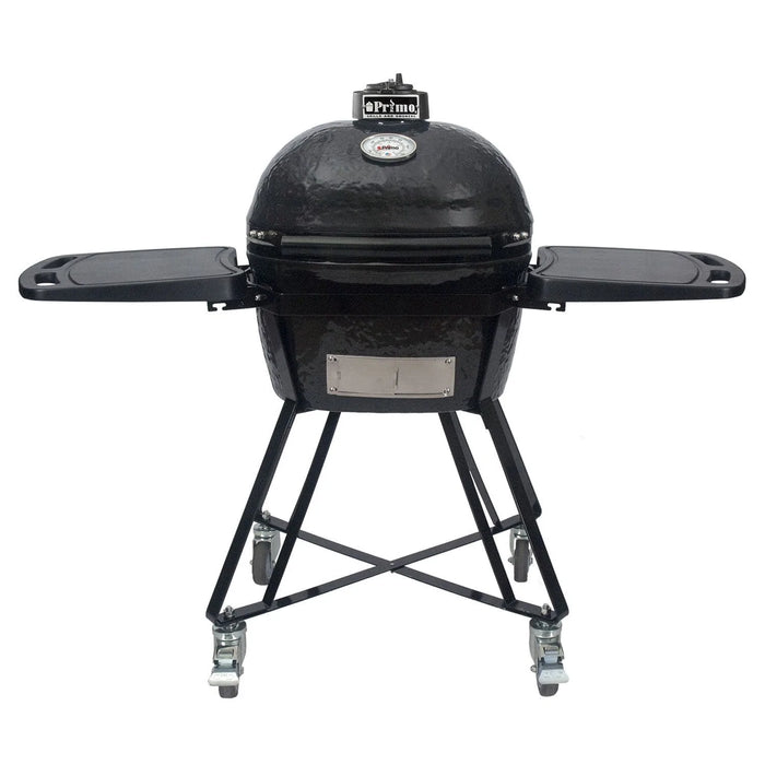 Primo Junior Oval Ceramic Kamado Freestanding Charcoal Grill, All-In-One Package - PGCJRC