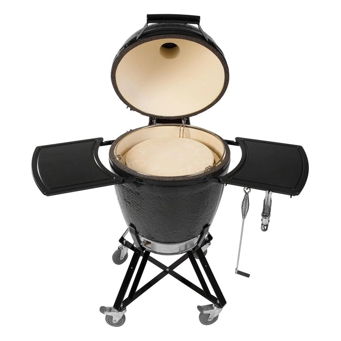 Primo Round Ceramic Kamado Freestanding Charcoal Grill, All-In-One Package - PGCRC