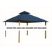 Riverstone Acacia Gazebo Roof Framing And Mounting Kit With Outdura Canopy