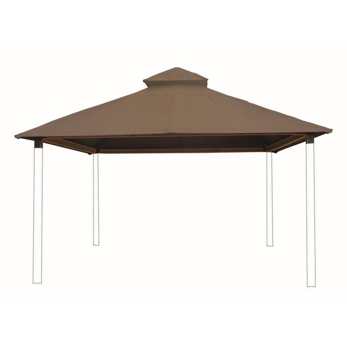 Riverstone Acacia Gazebo Roof Framing And Mounting Kit With Outdura Canopy