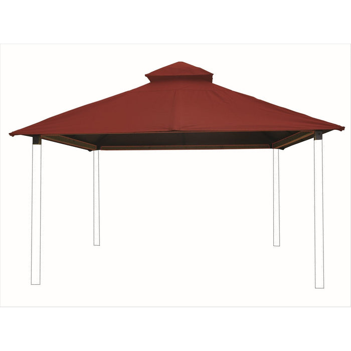 Riverstone Acacia Gazebo Roof Framing And Mounting Kit With Outdura Canopy