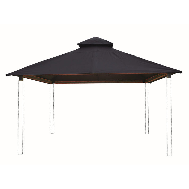 Riverstone Acacia Gazebo Roof Framing And Mounting Kit With Outdura Canopy - AGOK12- Steel Blue