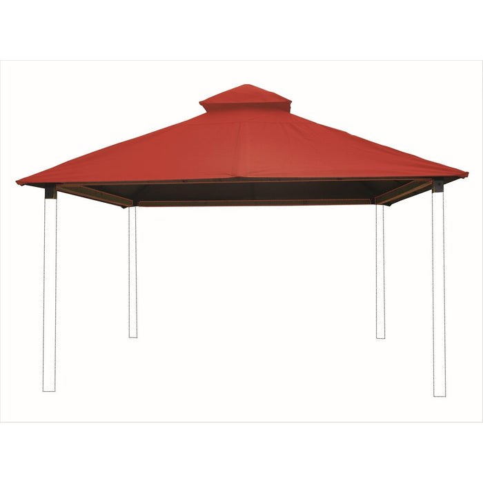 Riverstone Acacia Gazebo Roof Framing And Mounting Kit With Outdura Canopy