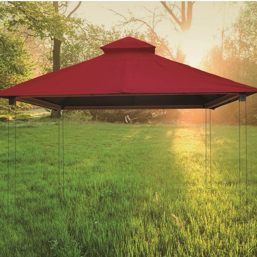 Riverstone Acacia Gazebo Roof Framing and Mounting Kit with Outdura Canopy - Cardinal Red