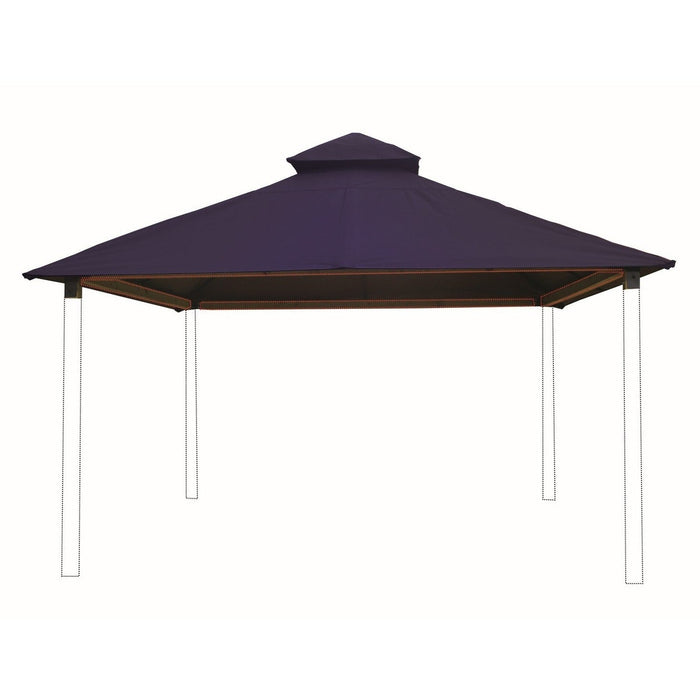 Riverstone Acacia Gazebo Roof Framing And Mounting Kit With Sundura Canopy - Admiral Navy