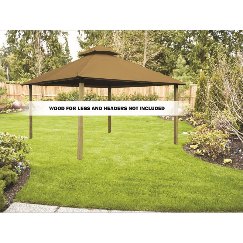 Products Riverstone Acacia Gazebo Roof Framing And Mounting Kit With Sundura Canopy