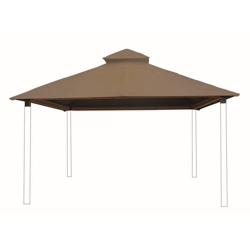 Riverstone Industries Acacia Gazebo Roof Framing And Mounting Kit With Outdura Canopy