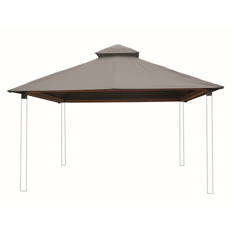 Riverstone Industries Acacia Gazebo Roof Framing And Mounting Kit With Sundura Canopy