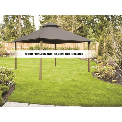 Riverstone Industries Acacia Gazebo Roof Framing And Mounting Kit With Sundura Canopy