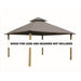 Riverstone Industries Acacia Gazebo Roof Framing And Mounting Kit With Sundura Canopy