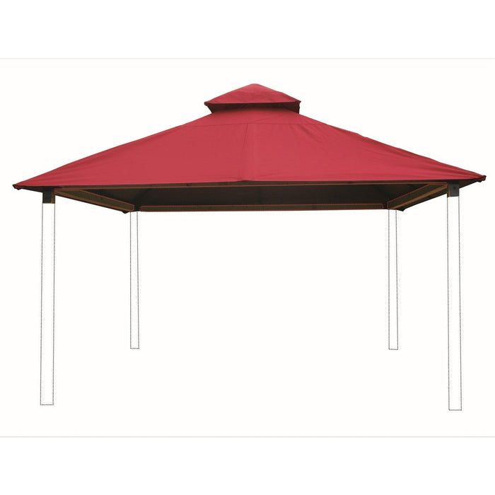 Riverstone Industries Acacia Gazebo Roof Framing And Mounting Kit With Sundura Canopy