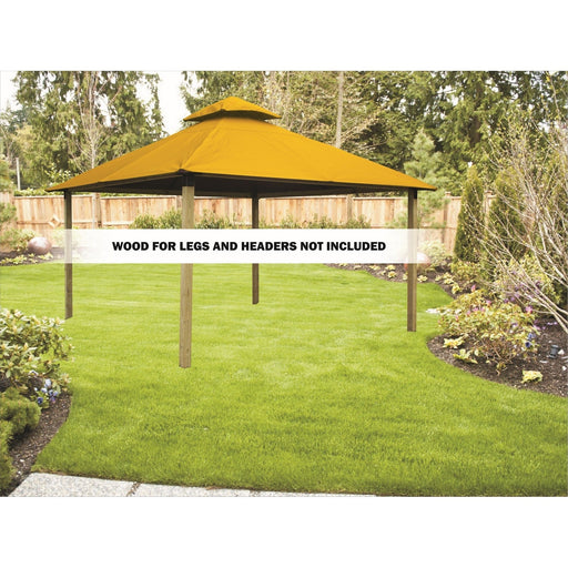 Riverstone Industries Acacia Gazebo Roof Framing And Mounting Kit With Sundura Canopy