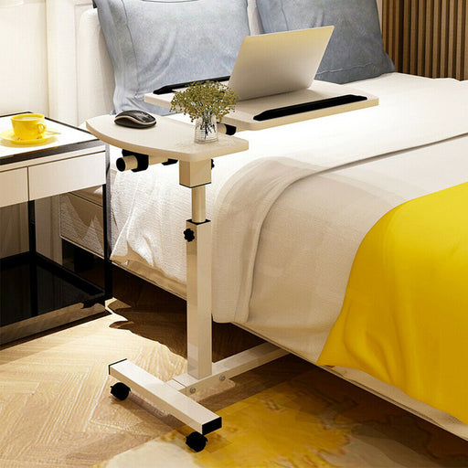 Rolling Over the Bed Height Angle Adjustable Laptop Sofa Desk