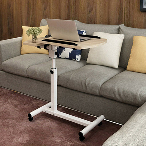 Rolling Over the Bed Height Angle Adjustable Laptop Sofa Desk