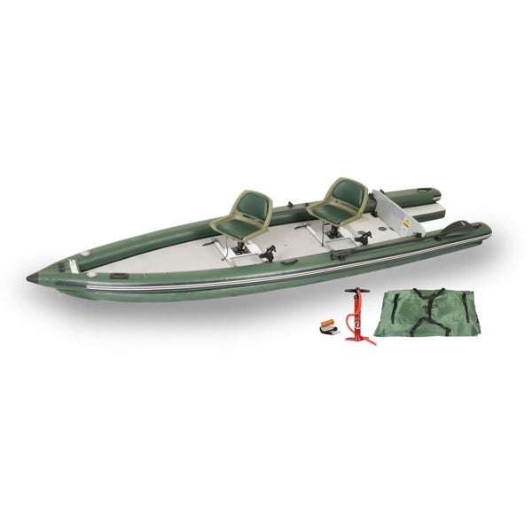 Sea Eagle FishSkiff™ 16 Inflatable Fishing Boat 2 Person Swivel Seat Package - FSK16K_SW
