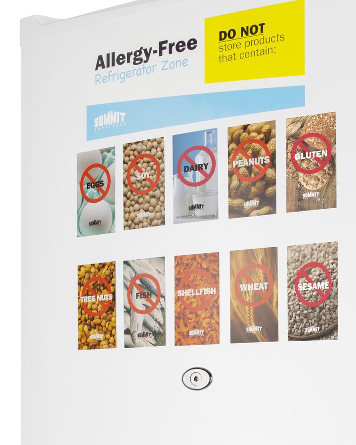 Summit 19" Wide Allergy-Free All-Refrigerator