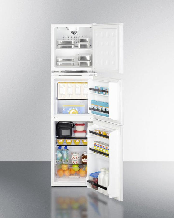 Summit 19" Wide Allergy-Free Refrigerator/General Purpose Refrigerator-Freezer Combination