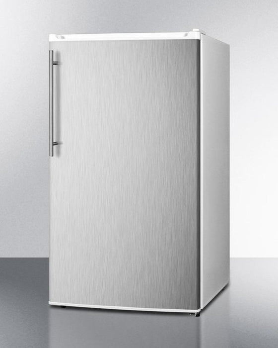 Summit 19" Wide Auto Defrost Refrigerator-Freezer With Thin Handle