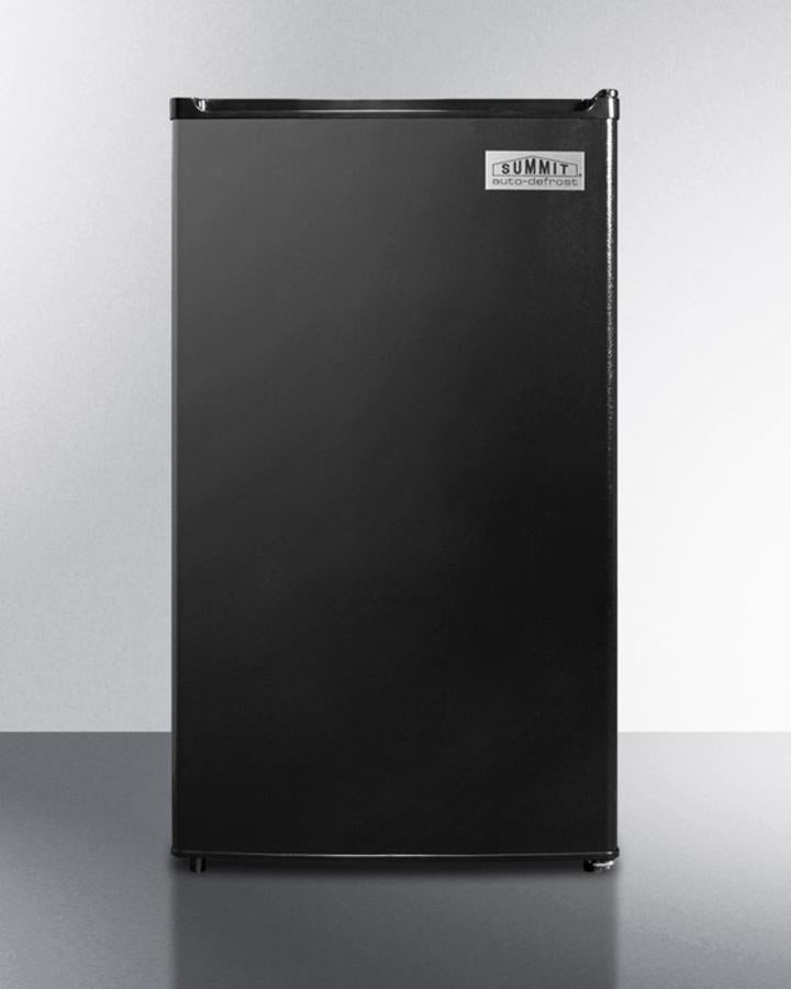 Summit 19" Wide Refrigerator-Freezer With Auto Defrost And Black Exterior ADA Compliant 