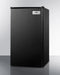 Summit 19" Wide Refrigerator-Freezer With Auto Defrost And Black Exterior