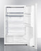 Summit 19" Wide Refrigerator-Freezer With Auto Defrost And White Exterior