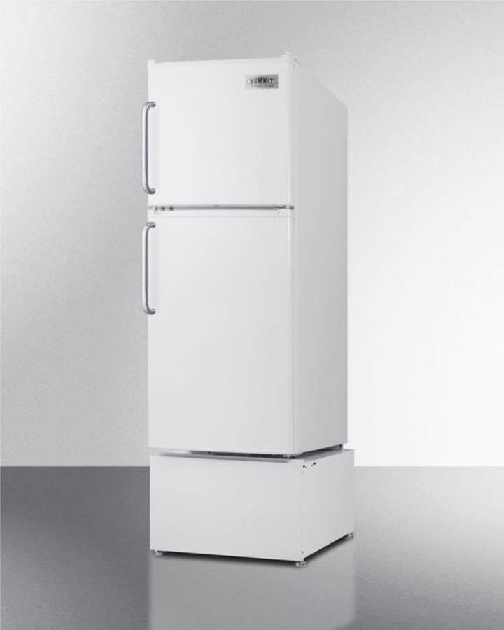 Summit 19" Wide Two-Door Refrigerator-Freezer with Towel Bar Handles