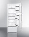 Summit 19" Wide Two-Door Refrigerator-Freezer with Towel Bar Handles