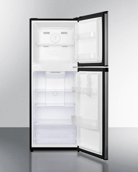 Summit 22" Wide Frost-Free 7 Cu.Ft. Refrigerator-Freezer with a Stainless Steel Look