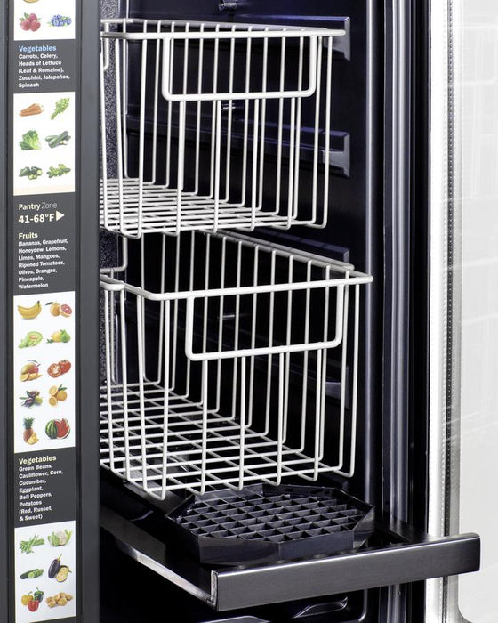 Summit 24" Built-In Dual-Zone Produce Refrigerator ADA Compliant