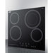 Summit 24" Wide 230V 4-Burner Radiant Cooktop