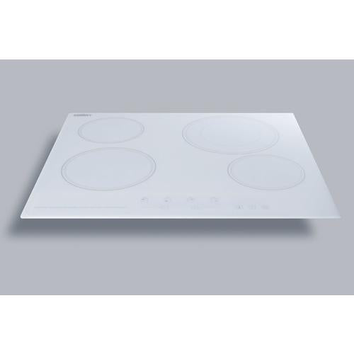 Summit 24" Wide 230V 4-Burner Radiant Cooktop